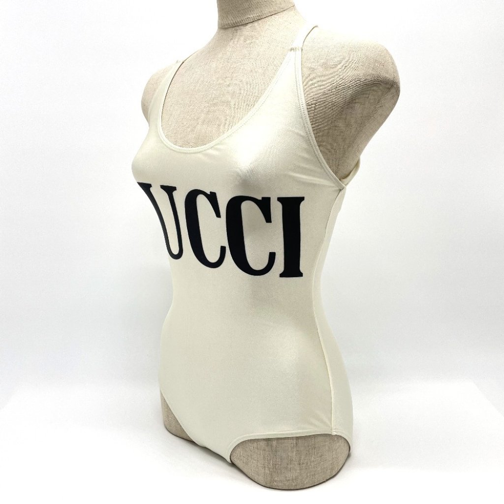 Gucci Bathing Suit In Ivory New